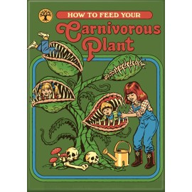 Unbranded How To Feed Your Carnivorous Plants on a 2.5”x3.5” Metal Refrigerator Magnet.