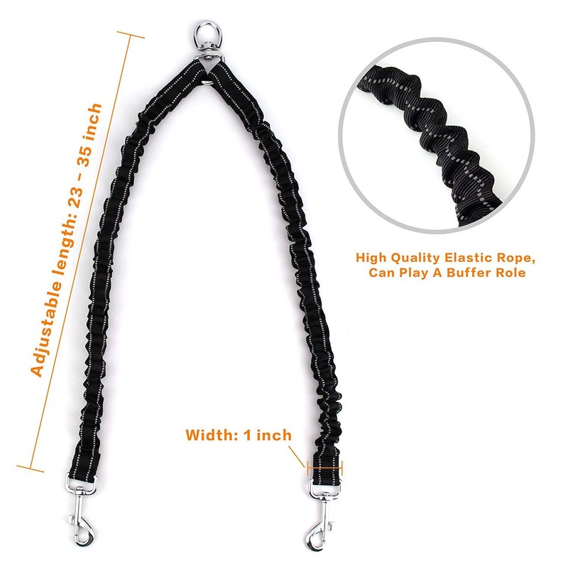 Double Dog Leash for Two Dogs - No Tangle, Comfortable