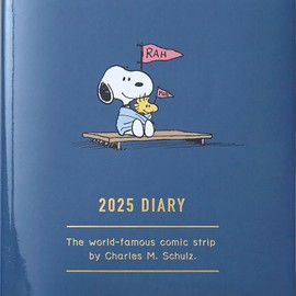 Sanrio 456128 B6 2025 Planner (Ruled Type), Snoopy, Diary, Begins October 2024, Planning Stickers/Bookmark Included