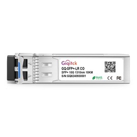GIQITCK 2 Pack 10GBASE-LR SFP+ Transceiver, 10G SFP+ LR Mini GBIC Singlemode Module 1310nm 10km DDM, 10G SFP+ LC/UPC Module for Cisco SFP-10G-LR, Ubiquiti UF-SM-10G, Mikrotik, Netgear, Supermicro