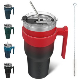 BJPKPK 40oz Stainless Steel Double Wall Insulated Tumbler With Handle And Straw Lid,Blood Moon
