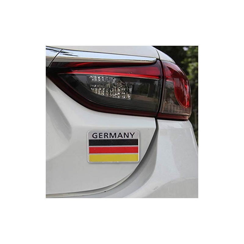 3D Aluminium Flag Sticker Car Metal Sticker 8 x 5