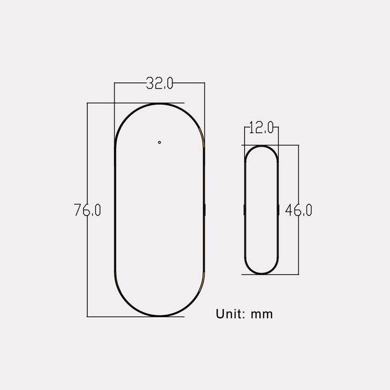 YUEKU WiFi Door Sensors Alarms Contact Wireless Door Window Magnet