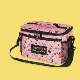 Legami - Borsa termica per il pranzo, tema Sushi Cat, borsa termica per il pranzo, grande capienza 7,7 litri, tracolla regolabile, 28 x 17 x 15 cm