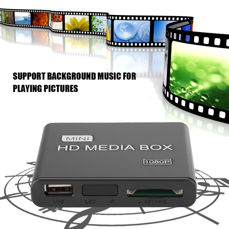 K8 1080P Mini Network Video Player HDMI HD Output Decoder