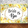 Withu Bride to Bee Bridal Shower Backdrop Gold Sunflowers Honeybee