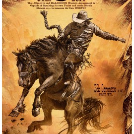 Miles City Montana Bucking Horse Sale Rodeo poster tin Bob Coronato western art