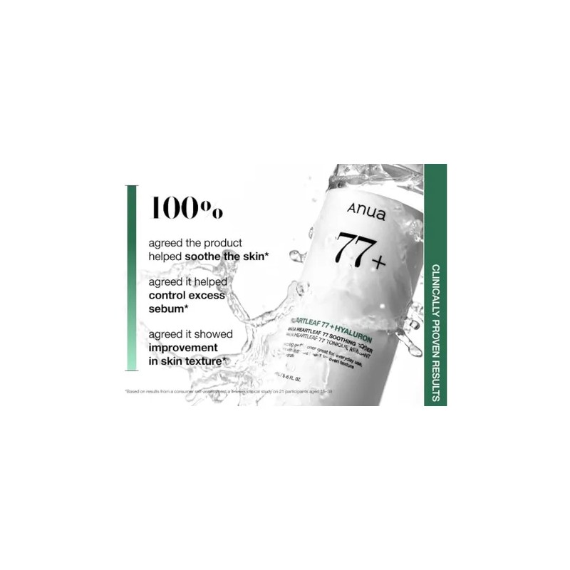 Anua Heartleaf 77 Hyaluron Tnico Calmante 250ml Coreano Acneica Danoche