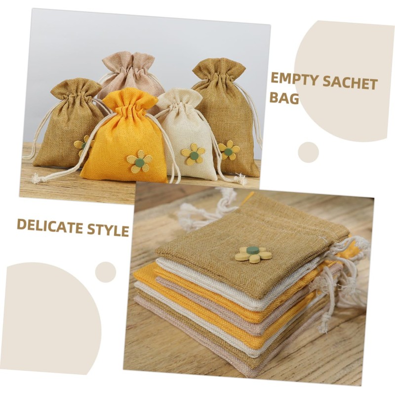 ORFOFE 8pcs Empty Sachets for Aromatherapy Lavender Sachets Air Freshener