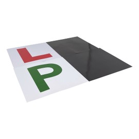 Fully Magnetic Car Red L-Plates And Green P Plate 4 Pack For Car Magnetic Thick Strong Learner Plates, No Melting No Blow Off Easy To Move Without Scratching Painting Off HTUK