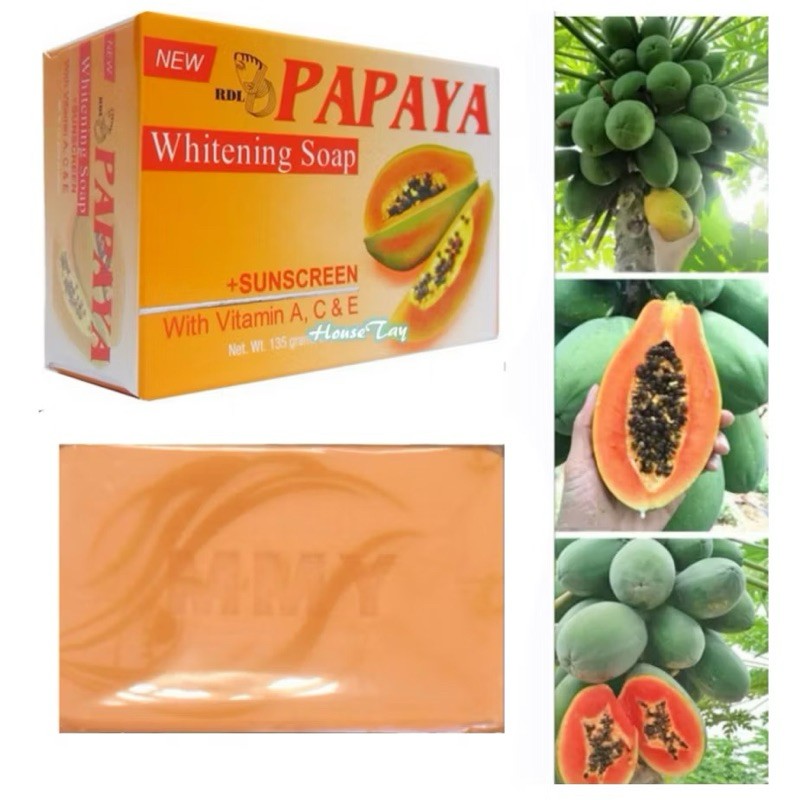 Papaya Extract Herbal Whitening Soap 135g