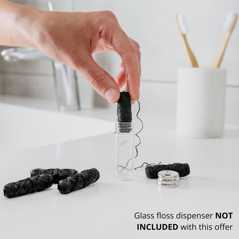 TreeBird Bamboo Charcoal Dental Floss Refills | Pack of 5