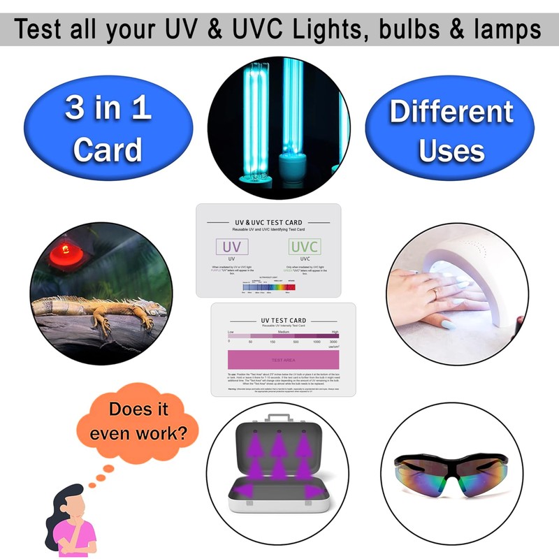 SaiTech IT | UV & UVC Test Card & UV