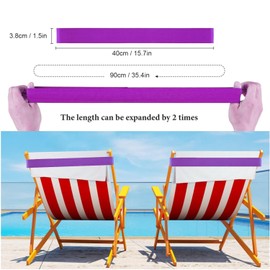 Beach Towel Bands (4 Pack), Beach Chair, Pool Chairs & Cruise Ship Essentials, The Better Towel Chair Clips Towel Holder Beach Towel Clips(Purple)