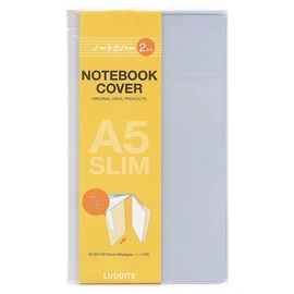 A5 Slim Vinyl Notebook Cover, 2 Books, Function Notebook, LDPP-A5S-02