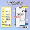 TYPONOS P21 Label Maker Tape 12x40mm (0.47"x1.57"), Adapted NELKO P21