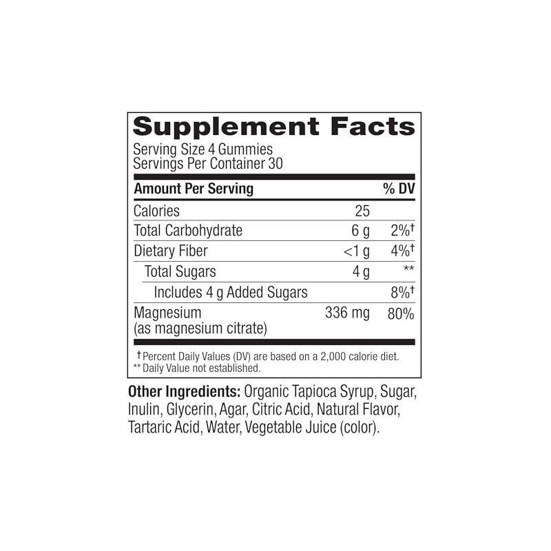 OLLY Relaxing Magnesium Gummies, Supports Muscle Relaxation,* Magnesium Citrate, Raspberry