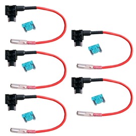 Mintice™ 5 X Car Vehicle 12v Car Add-a-circuit Fuse ACN TAP Adapter Low Profile Blade Style Fuse Holder Plug