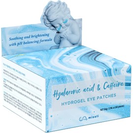 Misoli Hyaluronic Acid & Caffeine Eye Pack, 60 Pieces, For Under Eyes, Mouth, Eye Patch, Eye Care, Men's, Korean Cosmetics