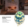 Portable Retractable Toothpick Holder European Style Rose Pattern Hand Press