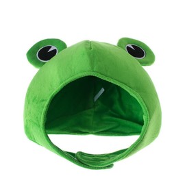 TRIXES Frog Hat with Large Novelty Eyes - Novelty Fancy Dress Costume - Velcro Plush Headpiece - Dress Up Costume Accessories