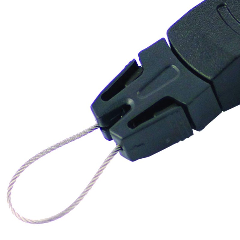 T-REIGN Outdoor Medium Retractable Gear Tether, Carabiner, 36' Kevlar Cord,