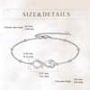 POPLYKE Capybara Bracelet for Women Sterling Silver Infinity Bracelet Capybara