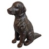 Lulu Decor, Cast Iron Dog with Tail Doorstop, Door Stopper,