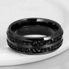 Couple Rings Black Rings Princess Cut Cz Womens Wedding Ring