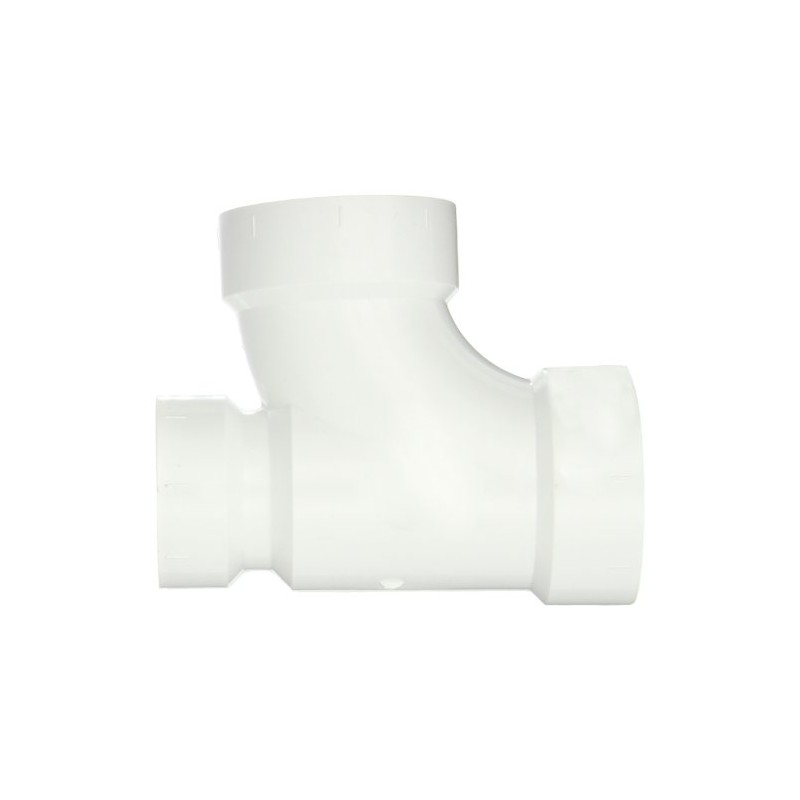 Spears P401 Series PVC DWV Pipe Fitting, Reducing Sanitary Tee,