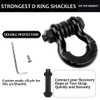 AMBULL Shackles 3/4" D Ring Shackle (2 Pack) 41,850lb Break
