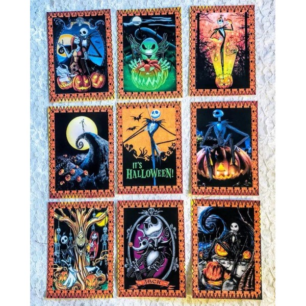 Handmade 9 Card Set~Nightmare Before Christmas~Hall