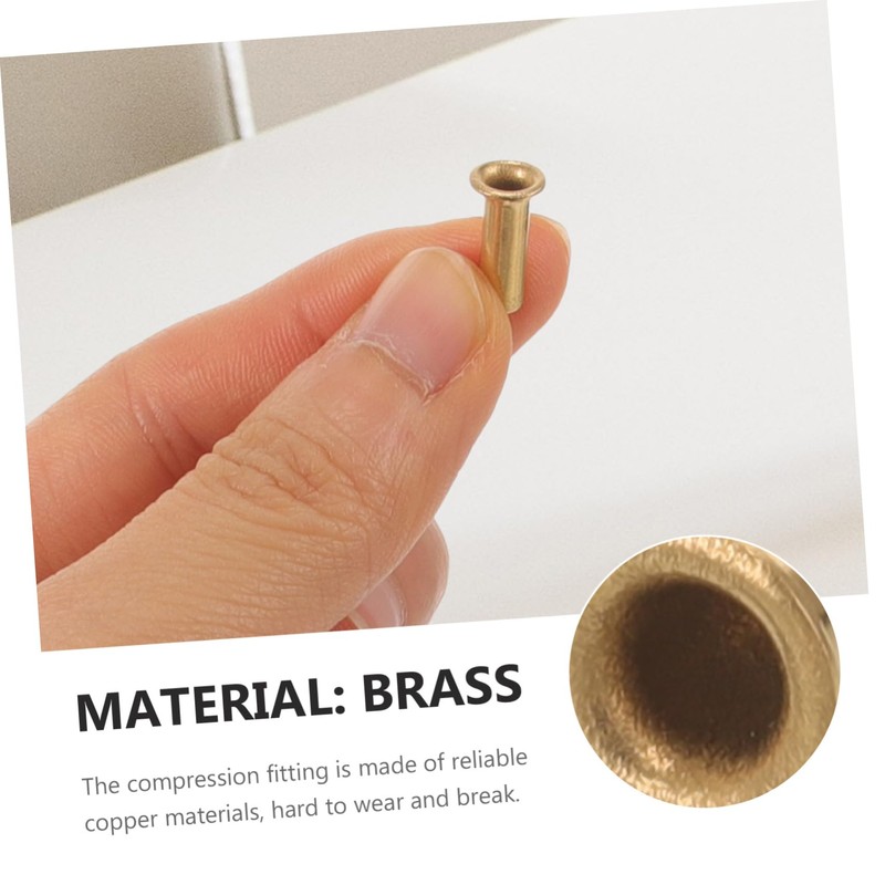 GLEAVI 10pcs Compression Fitting Ferrules Oil Lines Inserts Oil Pipe