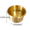 Game Table Cup Holder Insert - 10Pack Solid Brass Jumbo
