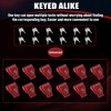 NAKAKEKO Plastic, Glad Hand Lock, Keyed Alike Pair (12-Pack) for
