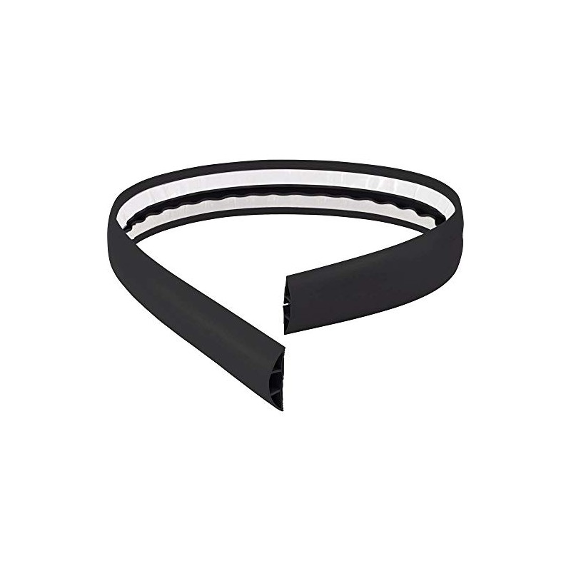 TRU COMPONENTS Cable protector 1570428 PVC Black Number of channels: