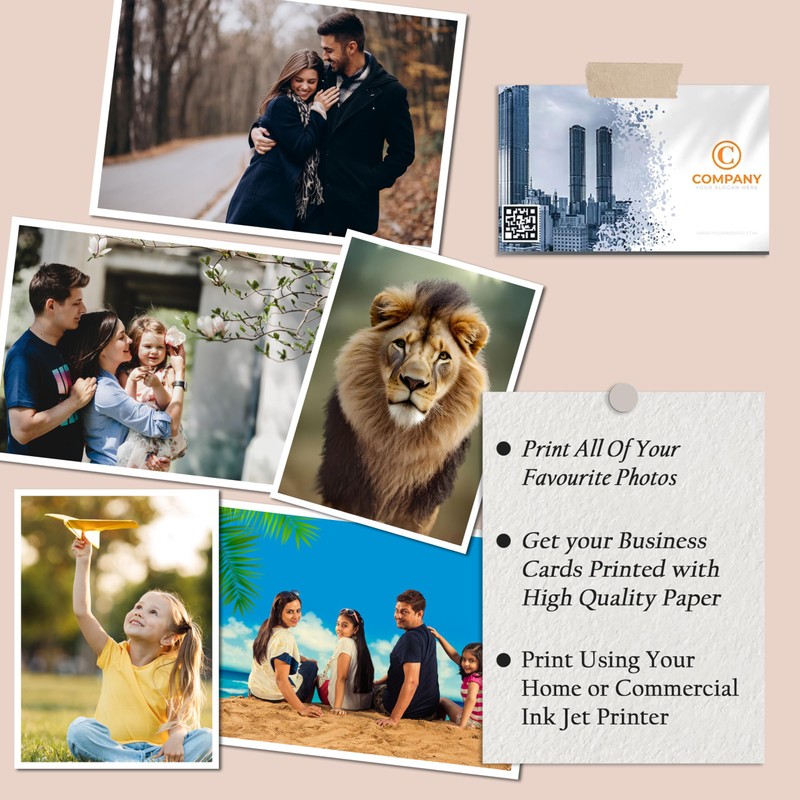 Papercutz A4 Glossy Inkjet Printer Paper, 100 Sheets (200GSM) -