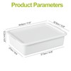Doryh 3 Pack Commercial Bus Tubs with Lids, 13 L