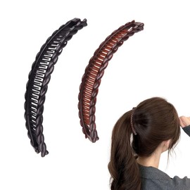 2Pcs Banana Clips for Hair Durable and Not Easy to Deform Banana Clips for Women No Damage to Hair Stable and Maintains Hairstyle Banana Hair Clip Suitable for Daily Use or for Thin or Fine Hair