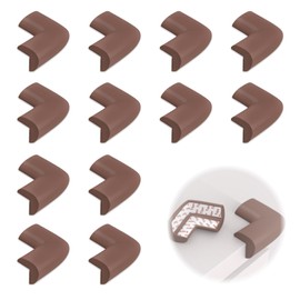 Baby Safety Soft Corner Protectors, 12 Pack Black Foam Cushion Bumpers, Non Toxic Edge Guards for Furniture, Ideal for Tables, Beds, Counters, Fire Retardant, Latex Free Childproofing Corner Cushion