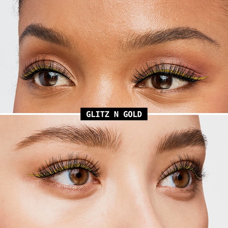 Ruby Kisses Bling Glitter Eyeliner, Glitz N' Gold