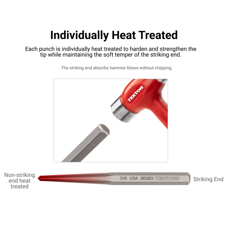 TEKTON 5/16 Inch Center Punch | 66082 | Made in