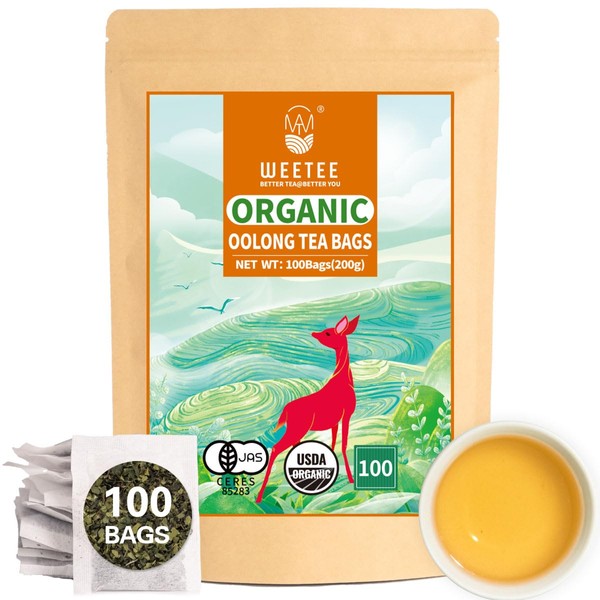 WT WEETEE Organic Oolong Tea Bags, USDA Organic Oolong Tea