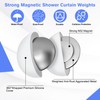 8 Pcs Shower Curtain Weights - 360° Silicone Wrapped, Rustproof
