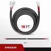 Nilight 2PCS 14 AWG 10 Feet Wiring Harness Extension Kit
