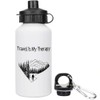 Azeeda 400ml 'Travel Is My Therapy' Kids Reusable Water/Drinks Bottle