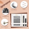 QUEWEL 144 Pieces DIY Eyelash Extensions Set, Cluster Eyelash Applicator