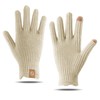 Thermal Gloves Womens -Winter Warm and Windproof Soft Fleece-Lined Wool