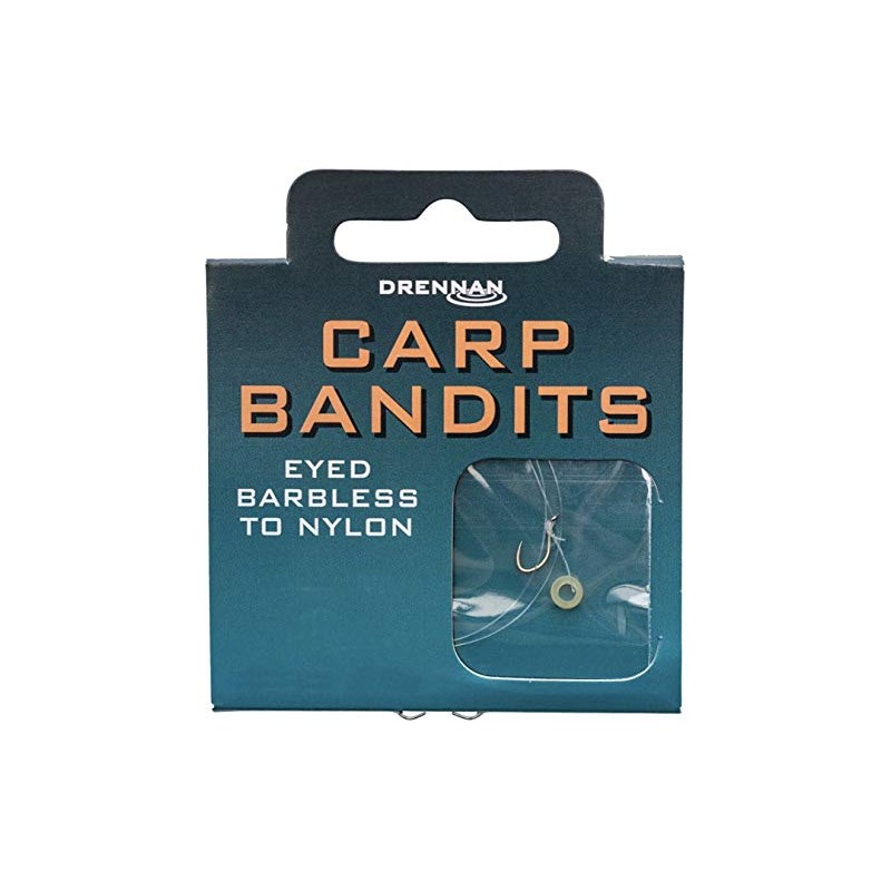 carp bandits Drennan Eyed Barbless to Nylon (14 to 5lb)