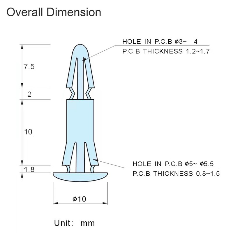 PCB Spacer Support PCB Standoff Isolation Column Locking Circuit Boards
